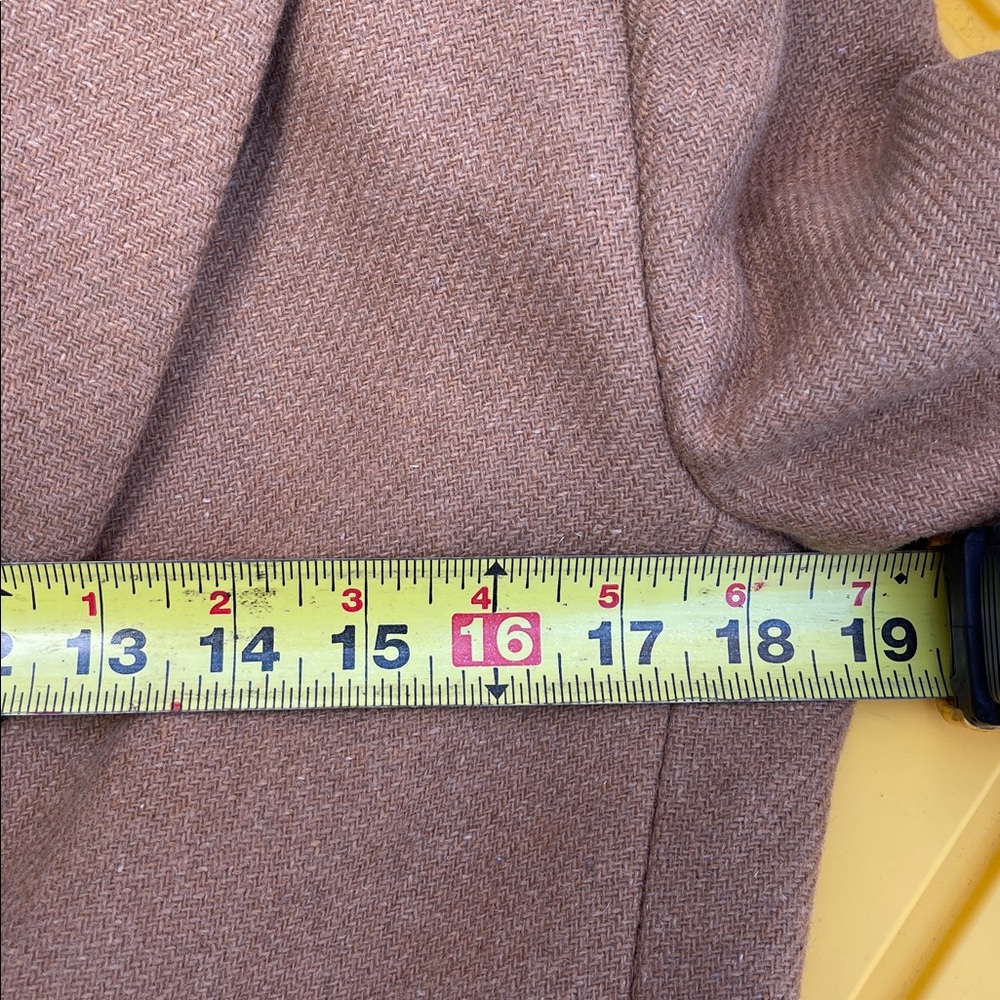 Zara Women's Camel Wool Blend Trench Coat Size: M - Picture 9 of 11